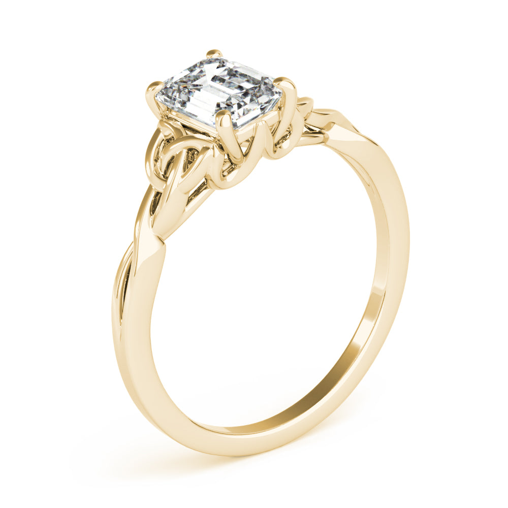 Emerald Cut Gemstone Solitaire Engagement Ring · 1.50 ct tw