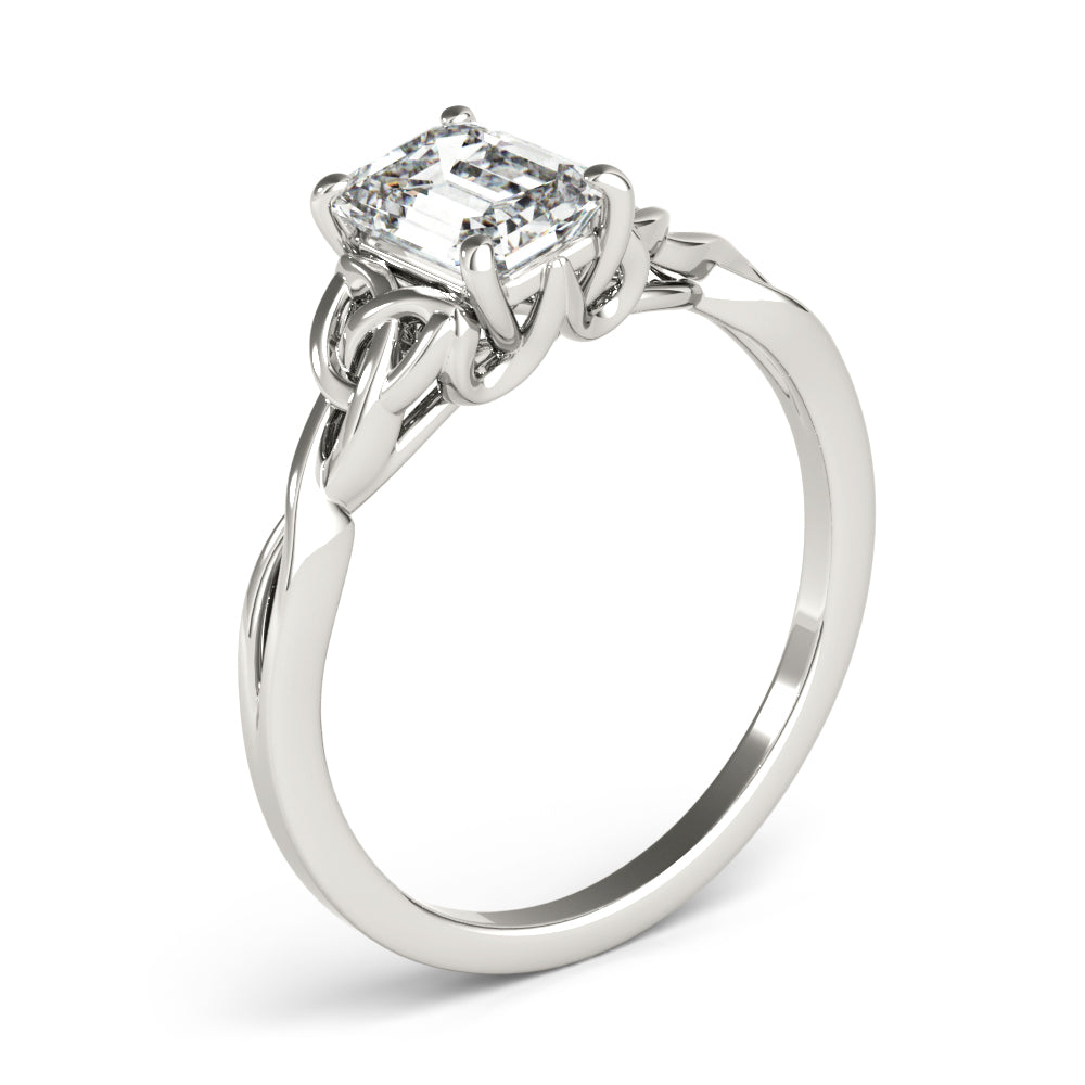 Emerald Cut Gemstone Solitaire Engagement Ring · 1.50 ct tw