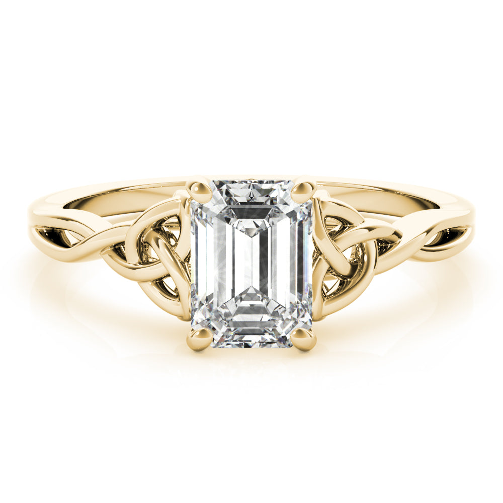Emerald Cut Gemstone Solitaire Engagement Ring · 2.00 ct tw