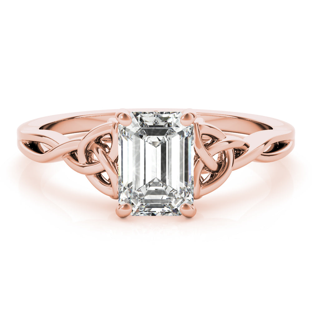 Emerald Cut Gemstone Solitaire Engagement Ring · 1.50 ct tw