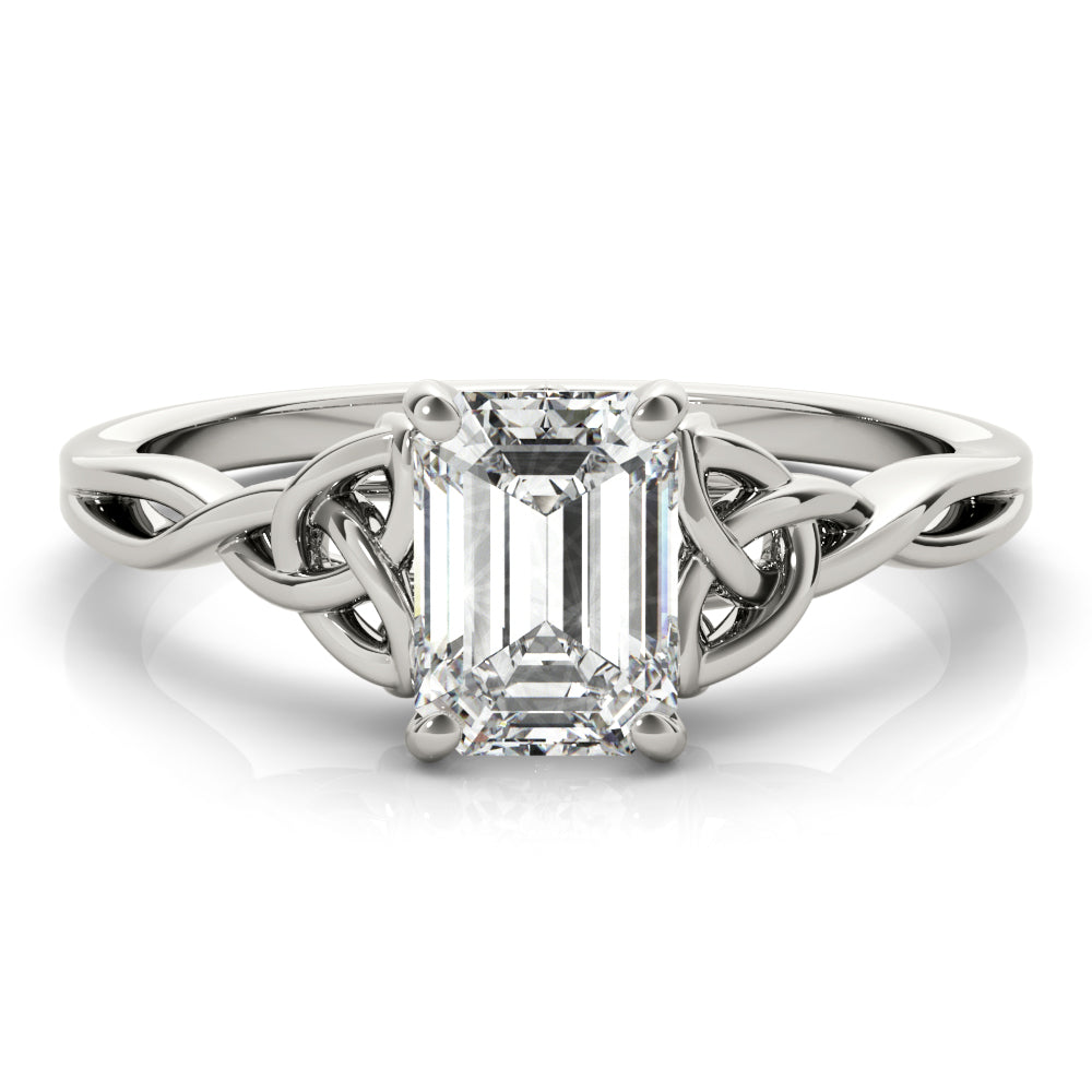 Emerald Cut Gemstone Solitaire Engagement Ring · 1.00 ct tw