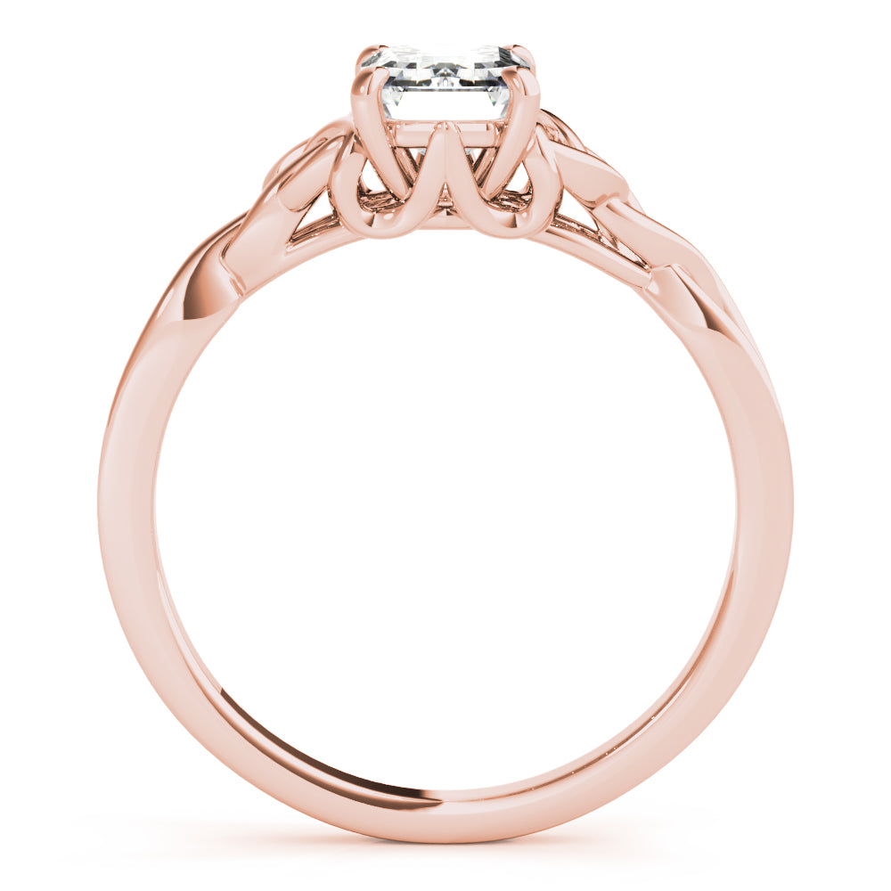 Emerald Cut Gemstone Solitaire Engagement Ring · 0.60 ct tw