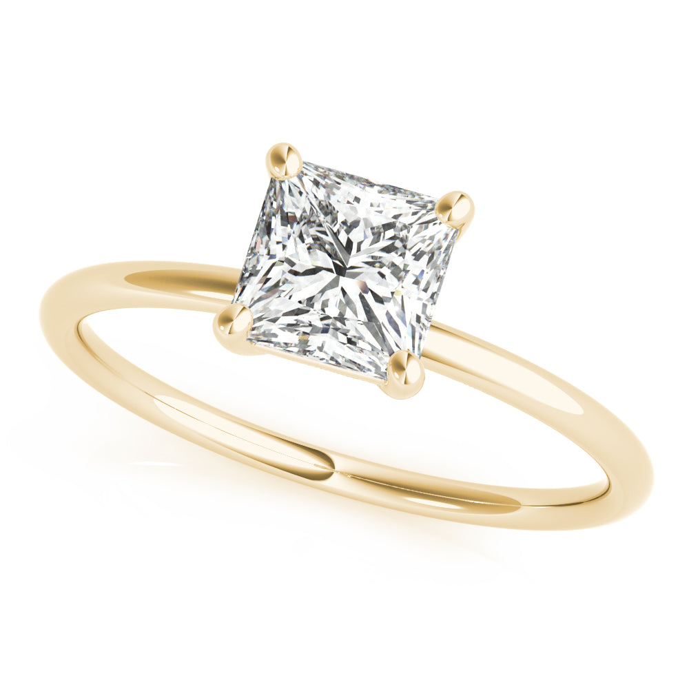 Square Princess Cut Diamond Solitaire Engagement Ring · 0.75 ct tw