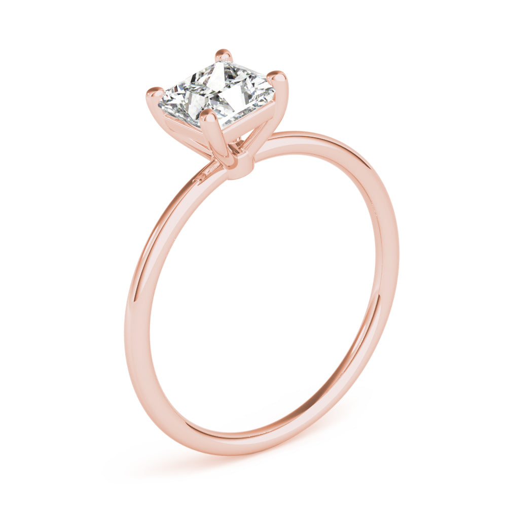 Square Princess Cut Diamond Solitaire Engagement Ring · 0.60 ct tw