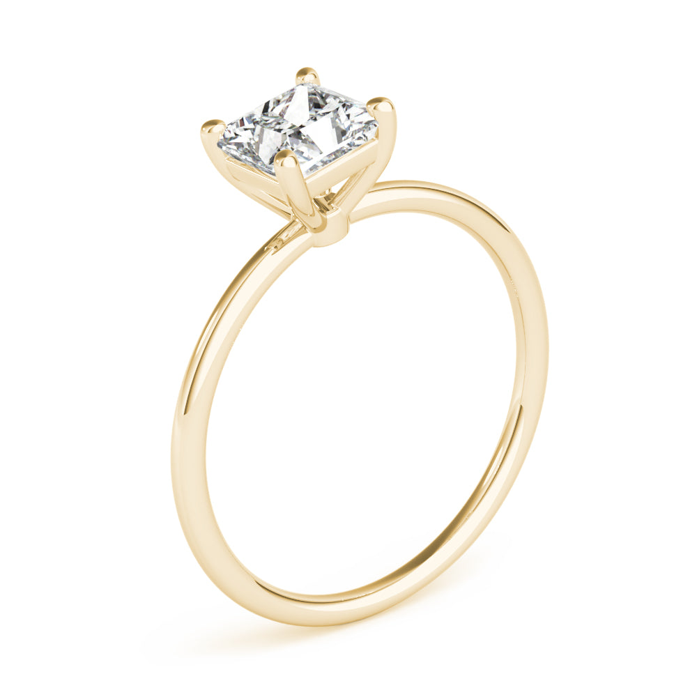 Square Princess Cut Diamond Solitaire Engagement Ring · 0.75 ct tw
