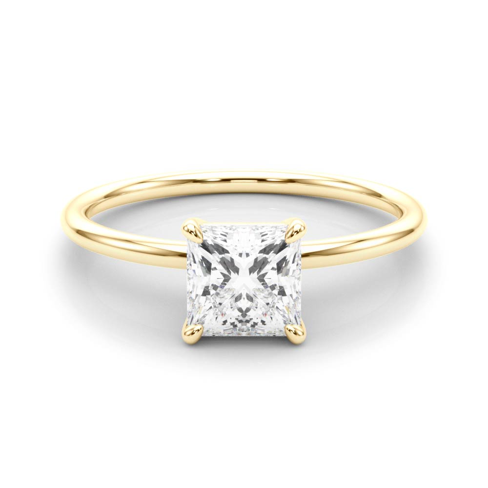 Square Princess Cut Diamond Solitaire Engagement Ring · 0.75 ct tw