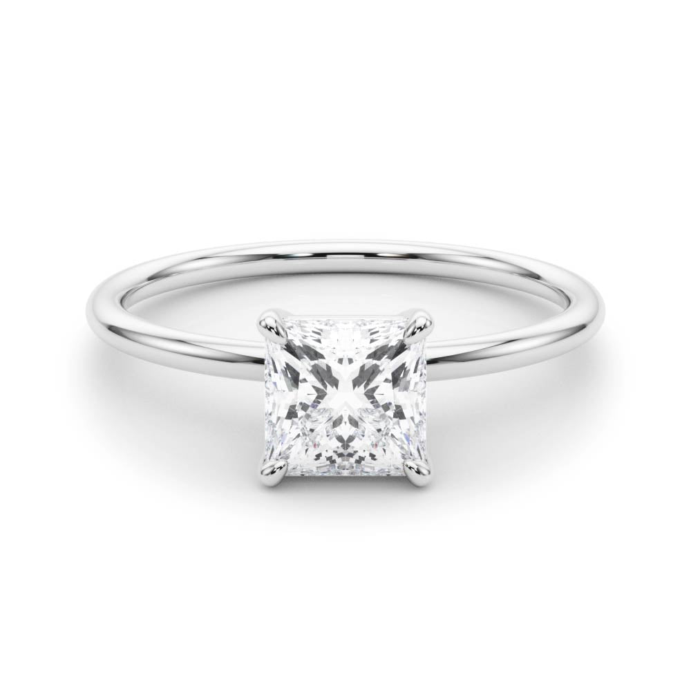 Square Princess Cut Diamond Solitaire Engagement Ring · 0.75 ct tw