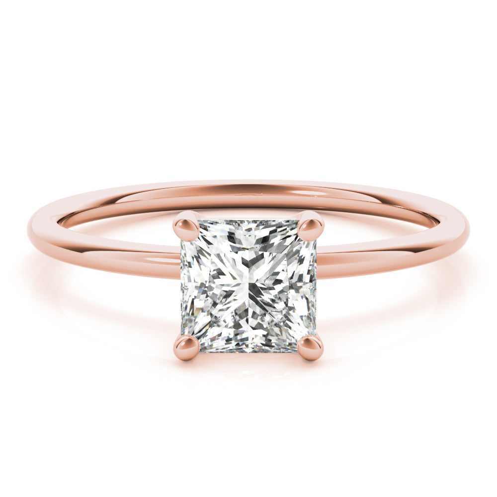 Square Princess Cut Diamond Solitaire Engagement Ring · 0.75 ct tw