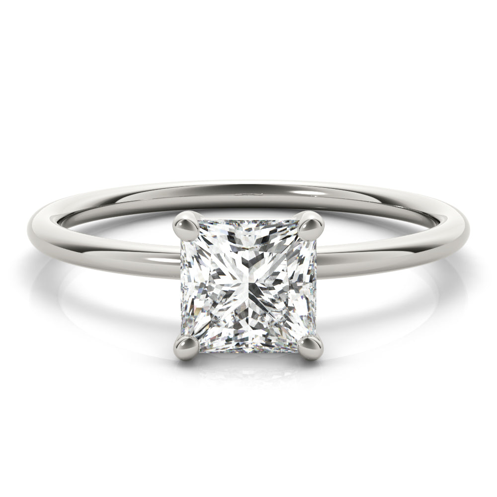 Square Princess Cut Diamond Solitaire Engagement Ring · 0.75 ct tw