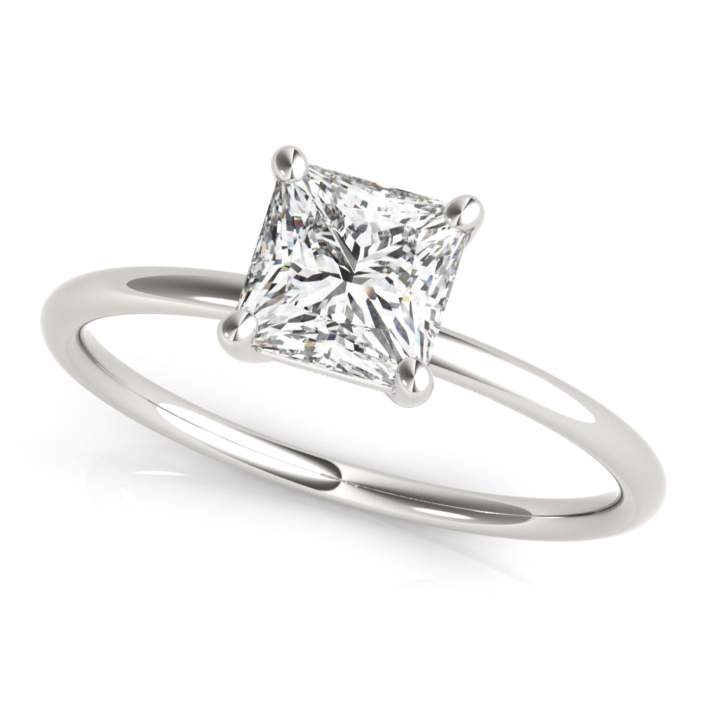 Square Princess Cut Diamond Solitaire Engagement Ring · 0.75 ct tw