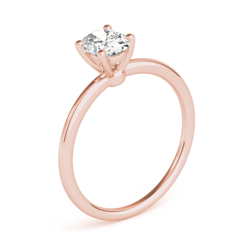 Oval Diamond Solitaire Engagement Ring · 0.25 ct tw