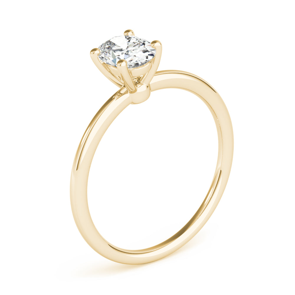 Oval Diamond Solitaire Engagement Ring · 0.38 ct tw