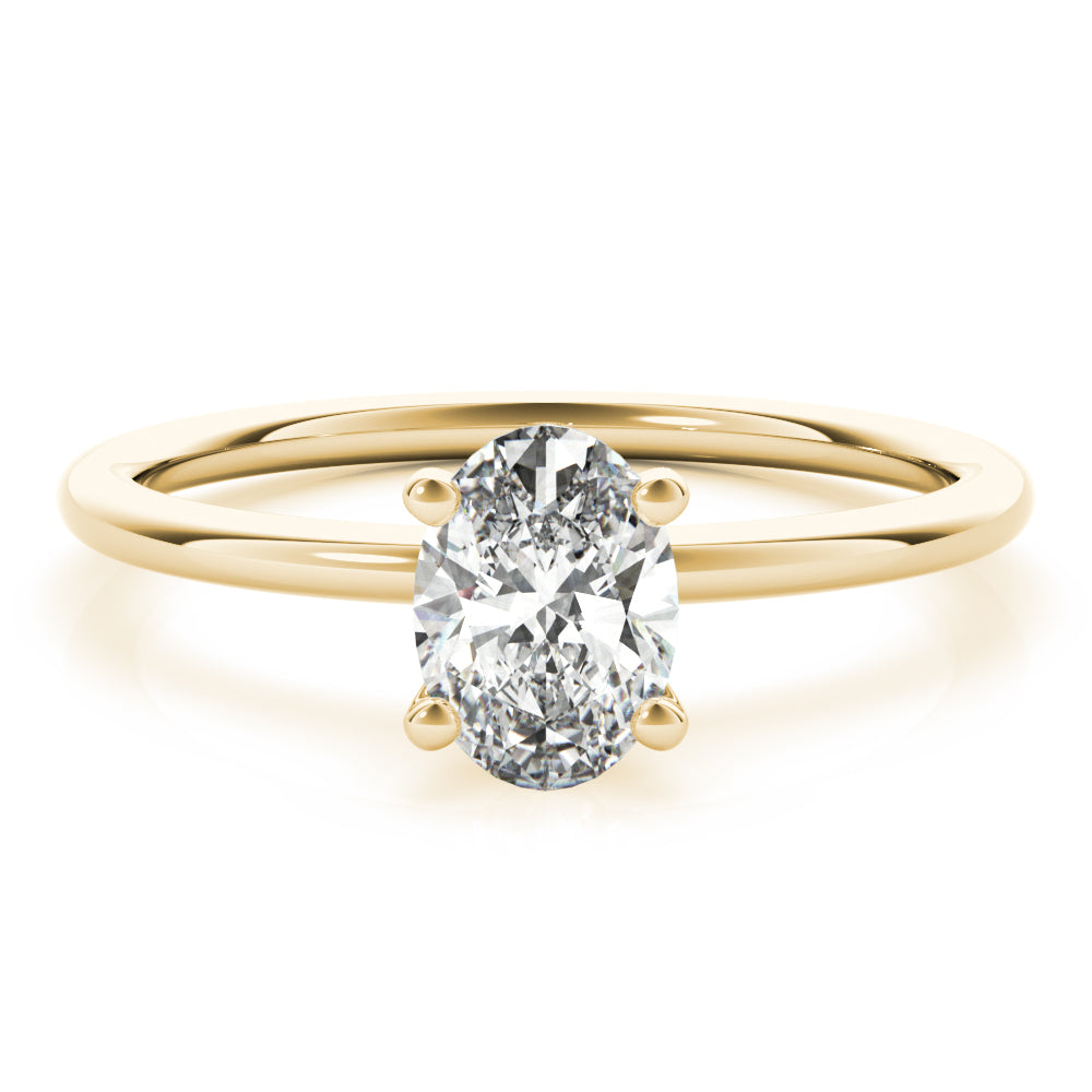 Oval Diamond Solitaire Engagement Ring · 0.25 ct tw