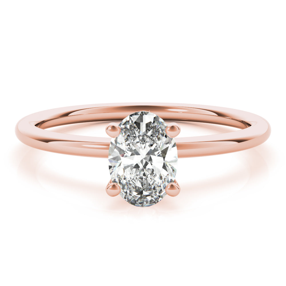 Oval Diamond Solitaire Engagement Ring · 0.25 ct tw