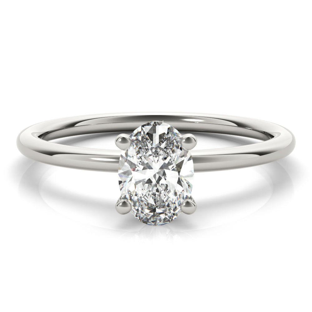 Oval Diamond Solitaire Engagement Ring · 0.25 ct tw