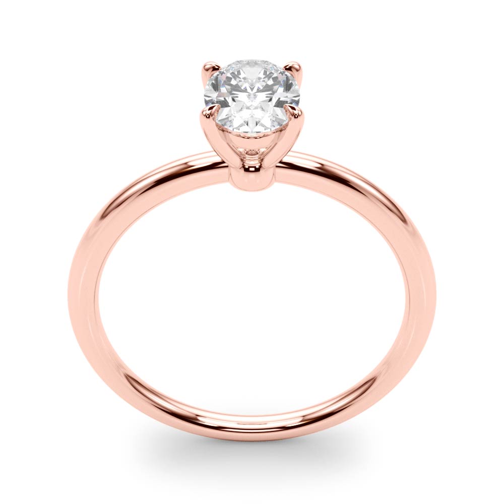 Oval Diamond Solitaire Engagement Ring · 0.38 ct tw