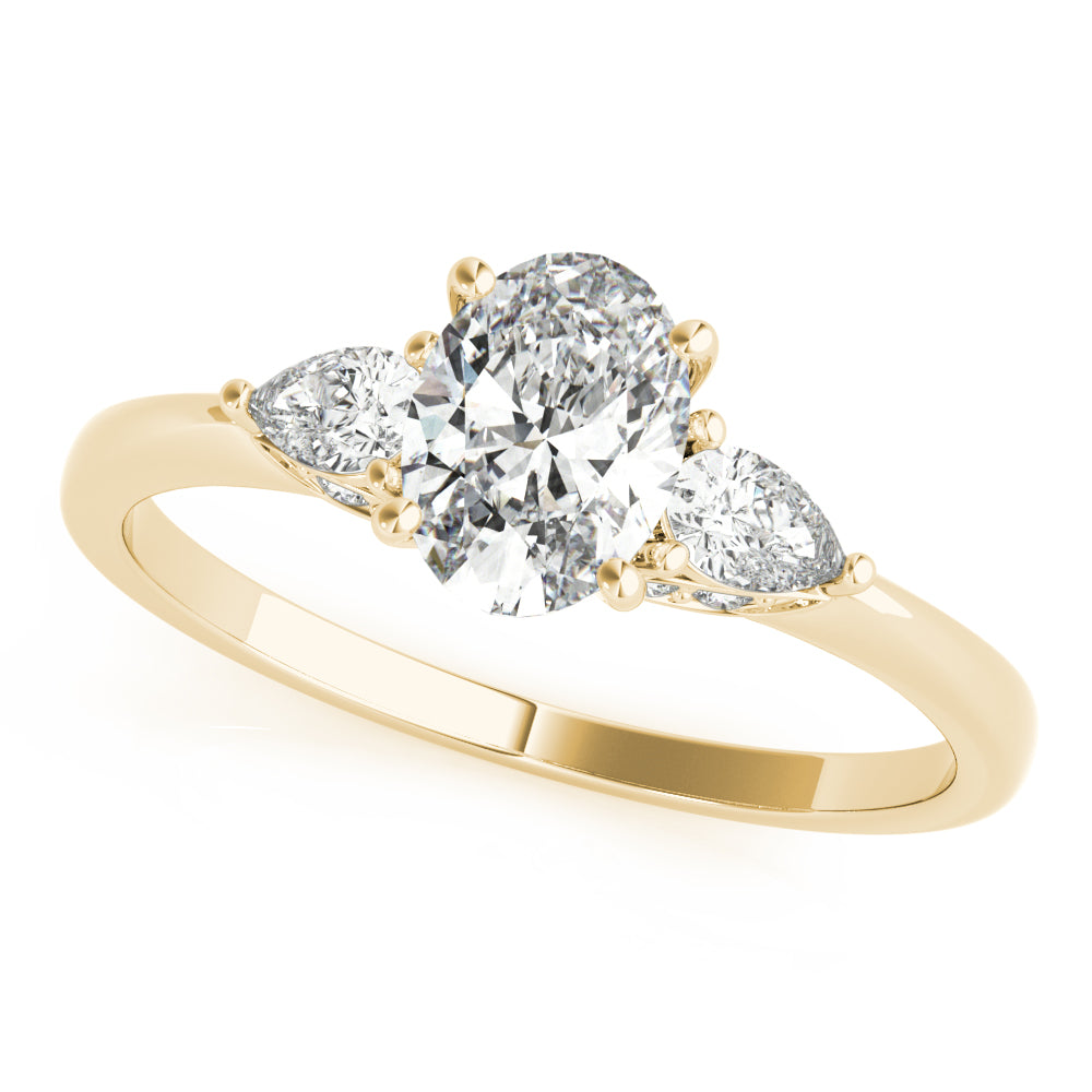 Oval Pear Shape Diamond Engagement Ring · 1.24 ct tw