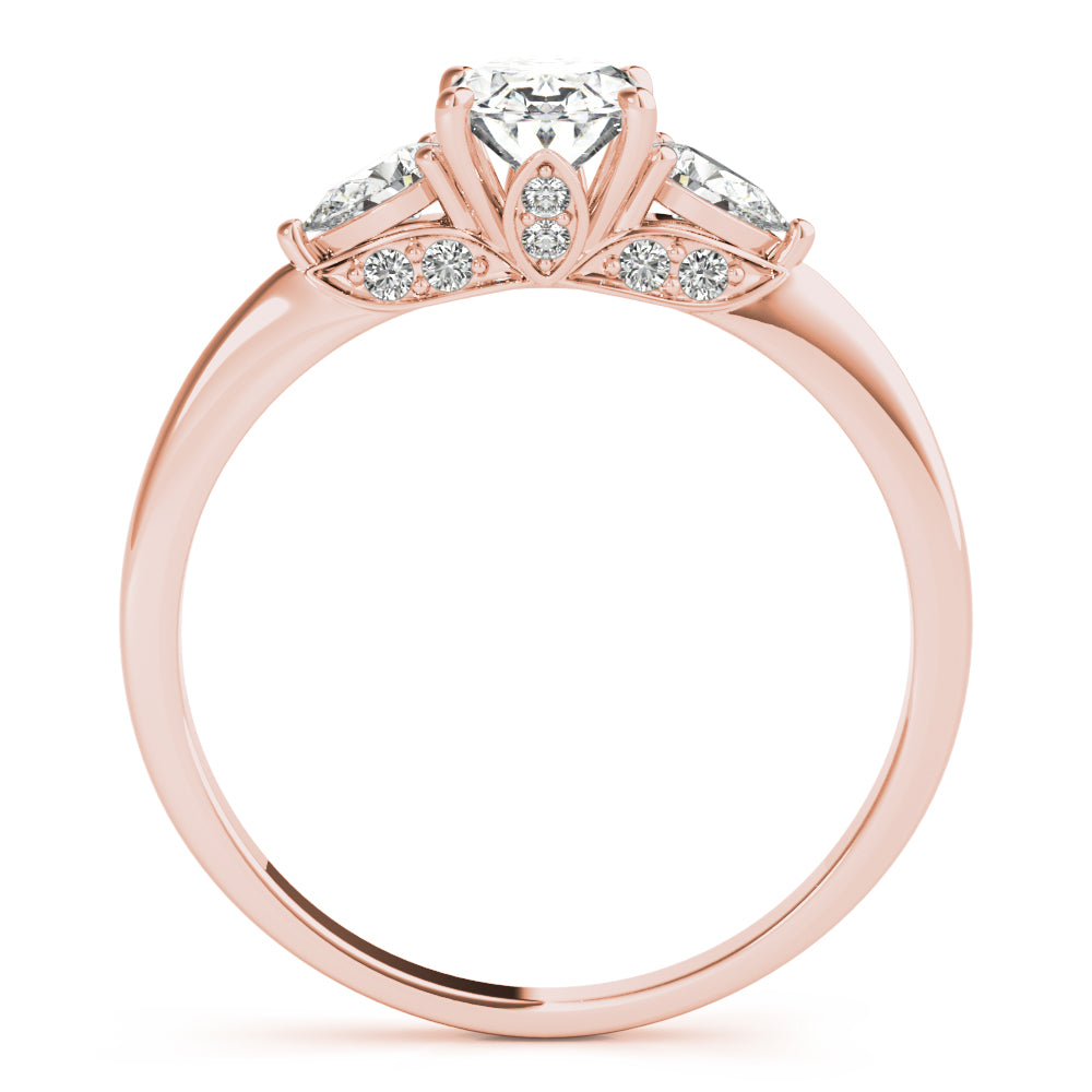 Oval Pear Shape Diamond Engagement Ring · 0.29 ct tw