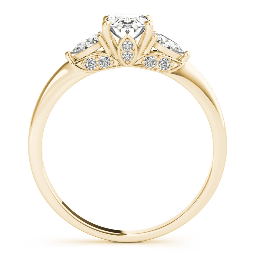 Oval Pear Shape Diamond Engagement Ring · 1.24 ct tw