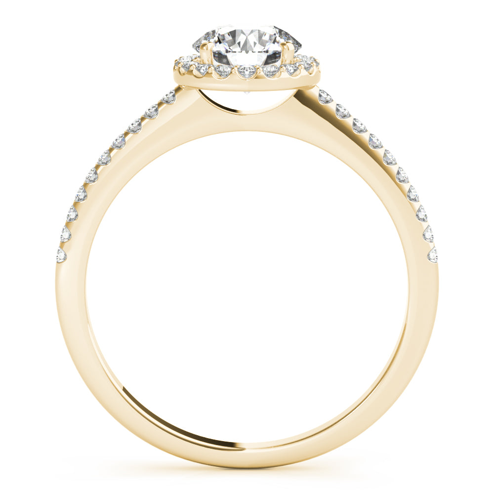 Round Halo Diamond Ring · 0.94 ct tw