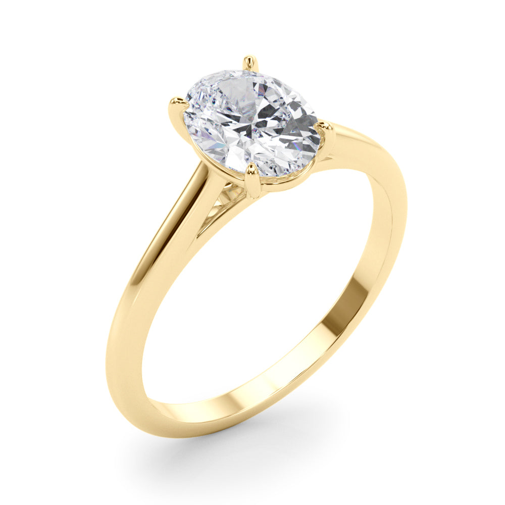 Oval Diamond Solitaire Engagement Ring · 0.95 ct tw