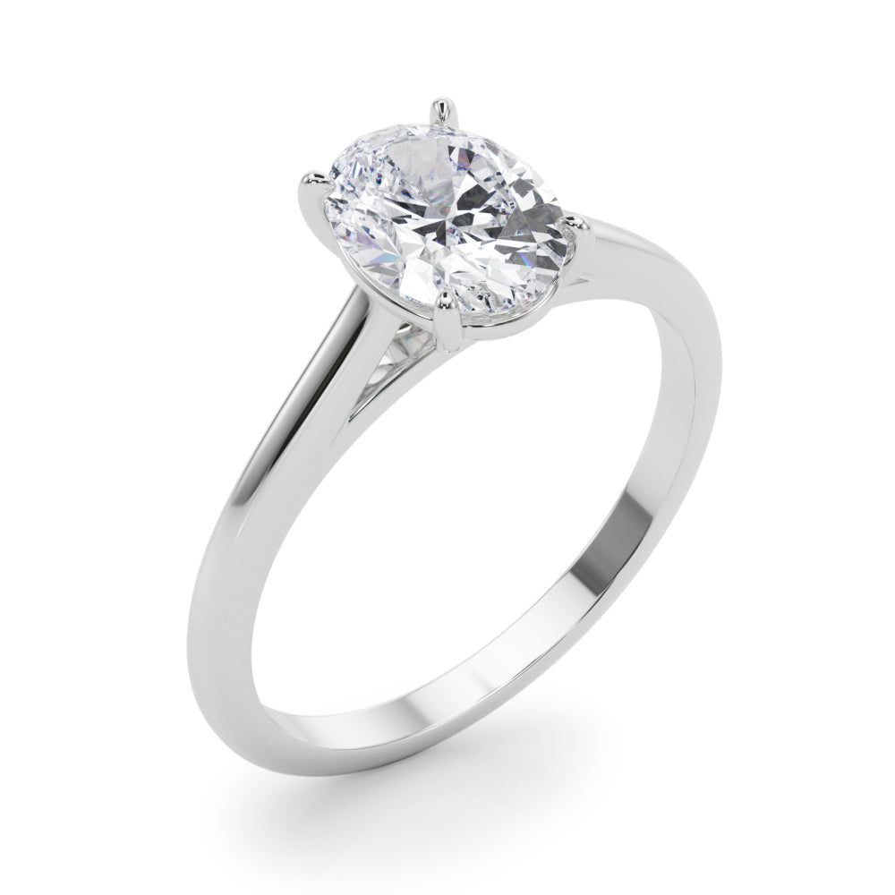 Oval Diamond Solitaire Engagement Ring · 0.95 ct tw