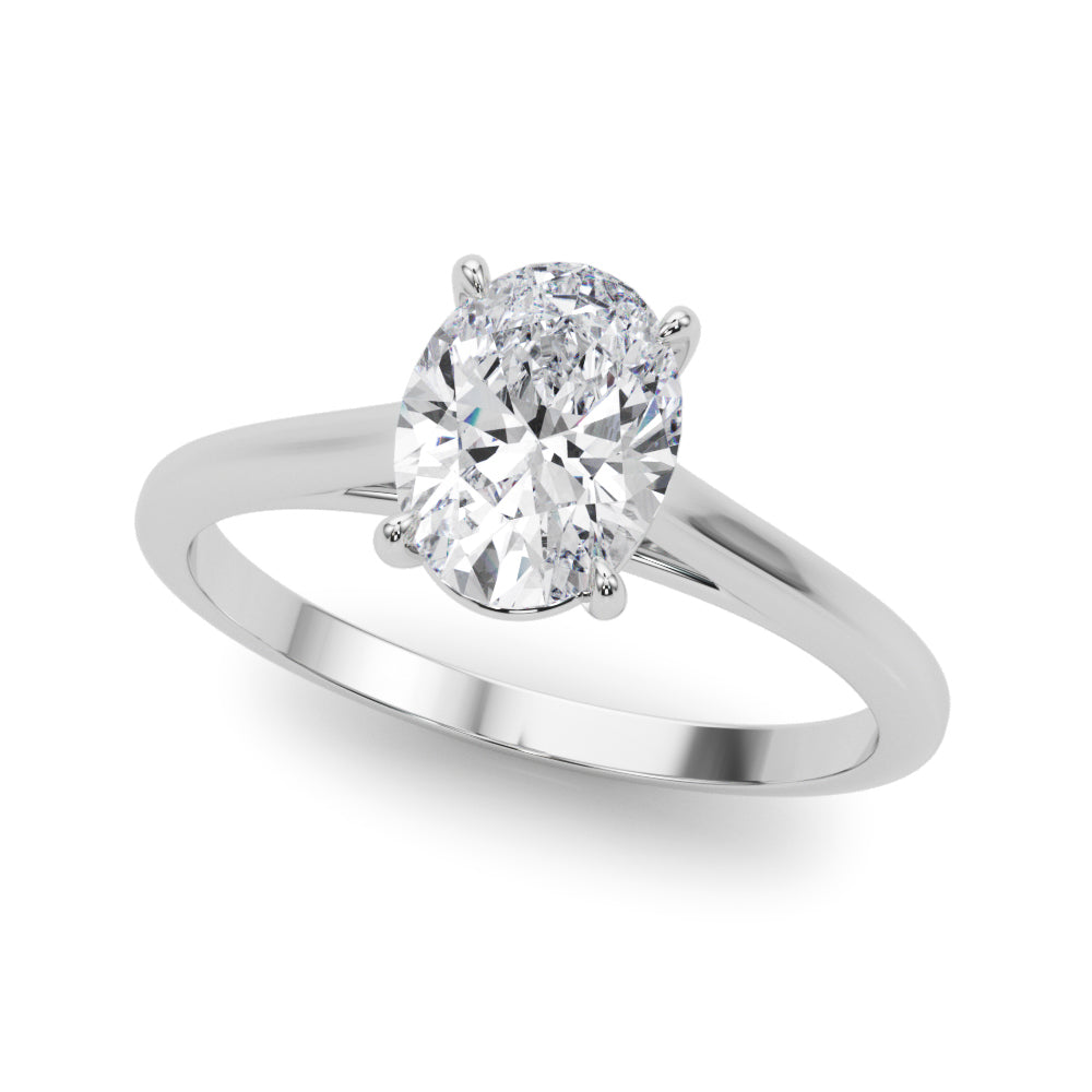 Oval Diamond Solitaire Engagement Ring · 0.95 ct tw