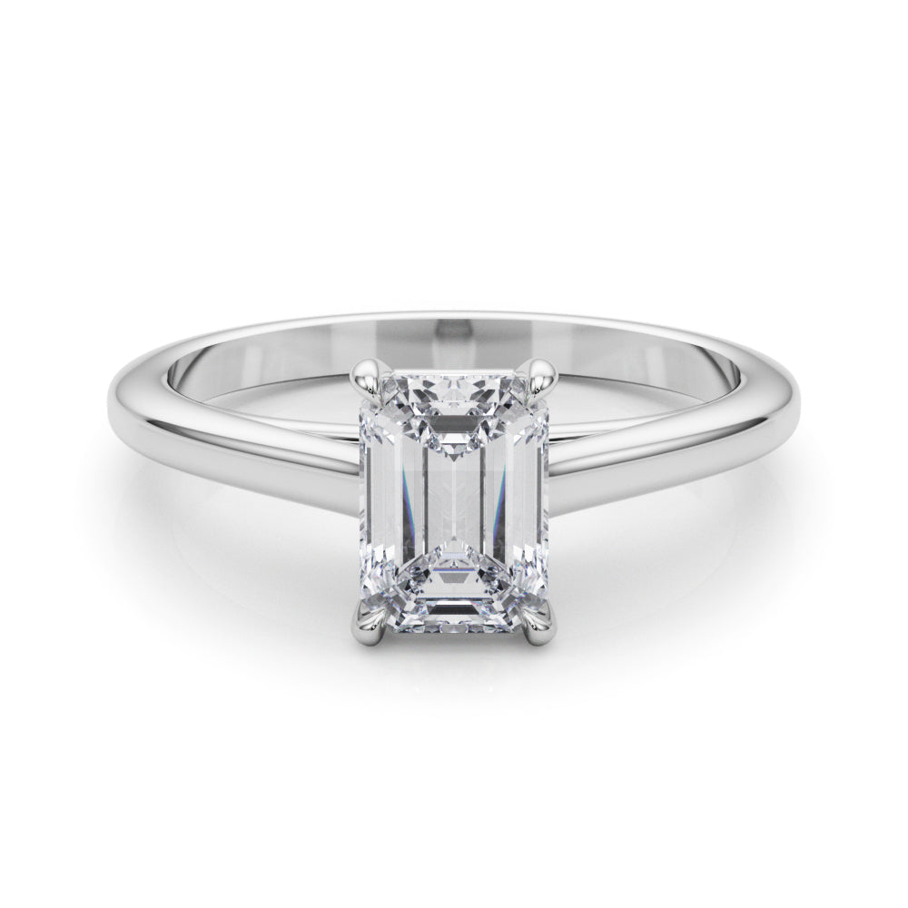 Emerald Cut Diamond Solitaire Engagement Ring · 0.60 ct tw