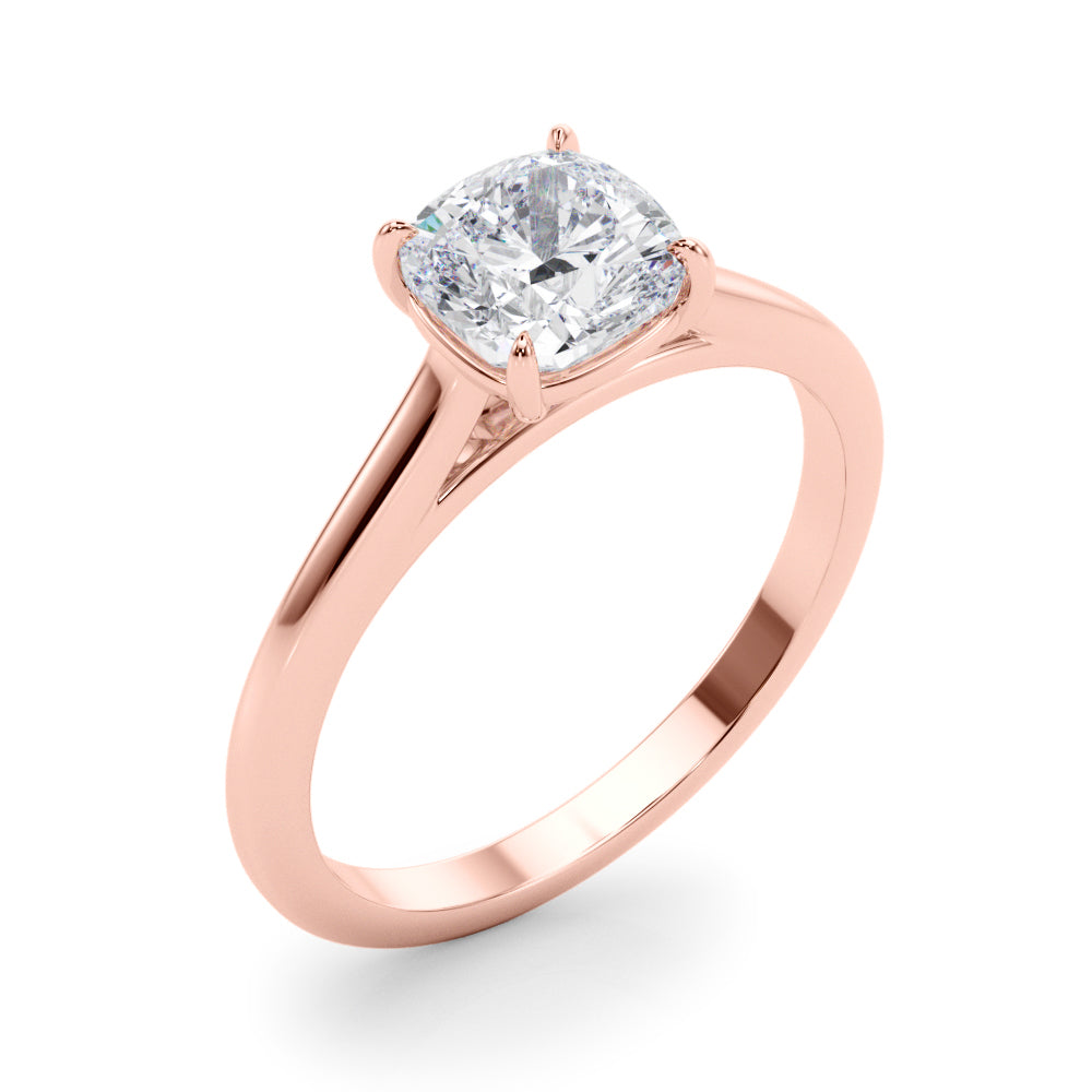 Cushion Diamond Solitaire Engagement Ring · 0.70 ct tw
