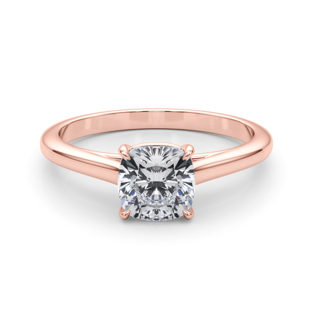 Cushion Solitaire Engagement Ring