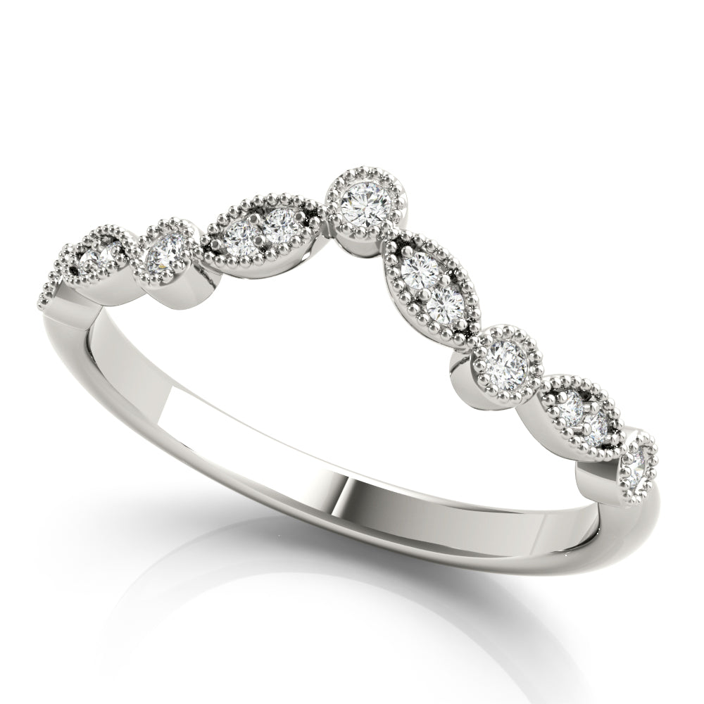 Chevron Diamond Band · 0.12 ct tw