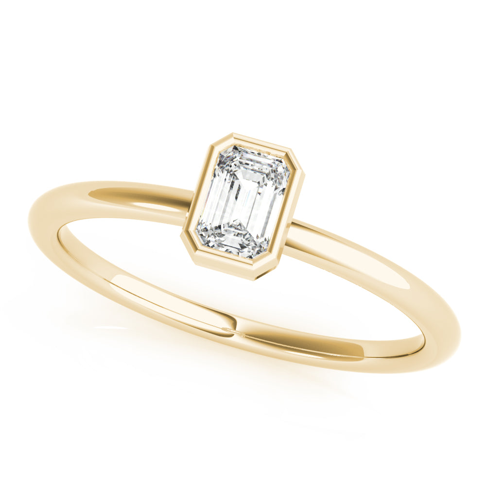Emerald Stackable Diamond Solitaire Fashion Ring · 0.30 ct tw