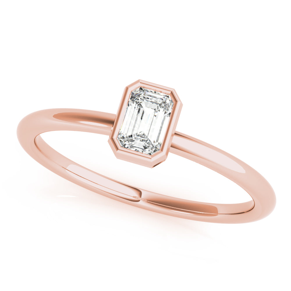 Emerald Stackable Diamond Solitaire Fashion Ring · 0.30 ct tw