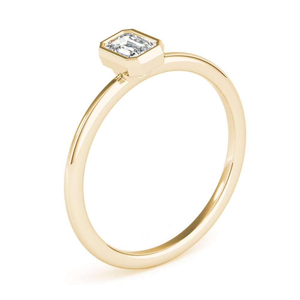 Emerald Stackable Diamond Solitaire Fashion Ring · 0.30 ct tw