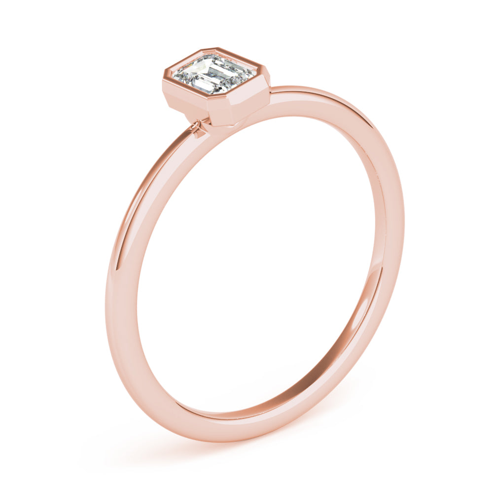 Emerald Stackable Diamond Solitaire Fashion Ring · 0.30 ct tw