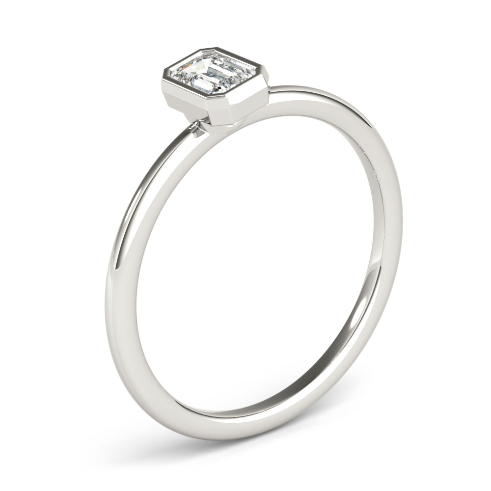 Emerald Stackable Diamond Solitaire Fashion Ring · 0.30 ct tw