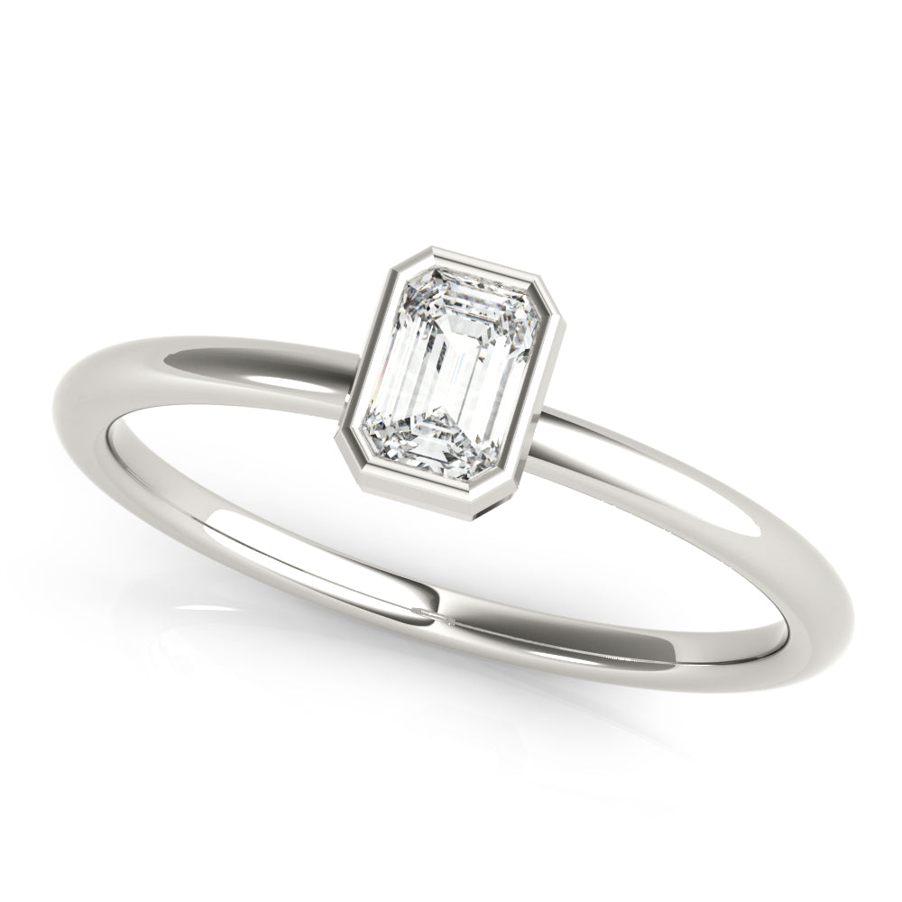 Emerald Stackable Diamond Solitaire Fashion Ring · 0.30 ct tw