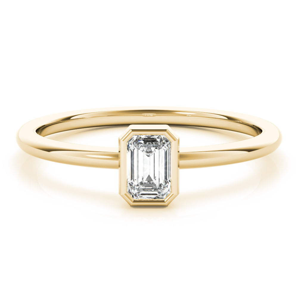 Emerald Stackable Diamond Solitaire Fashion Ring · 0.30 ct tw