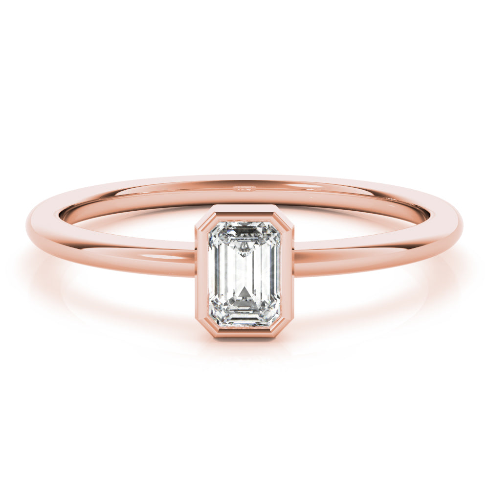 Emerald Stackable Diamond Solitaire Fashion Ring · 0.30 ct tw