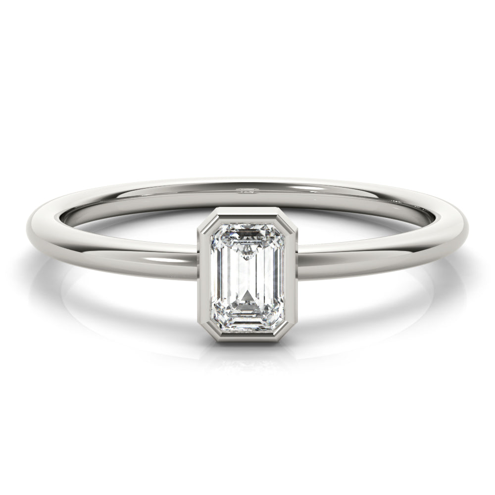 Emerald Stackable Diamond Solitaire Fashion Ring · 0.30 ct tw