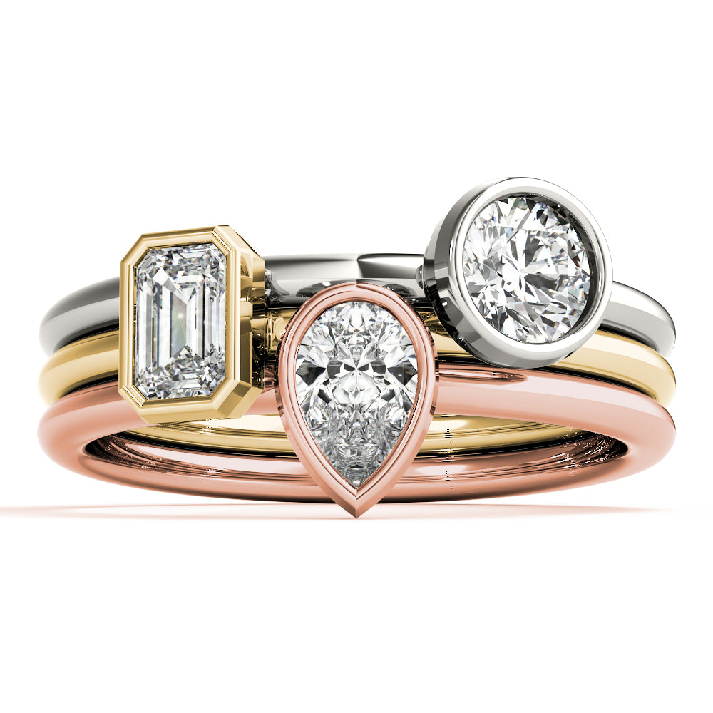 Pear Stackable Diamond Solitaire Fashion Ring · 0.25 ct tw