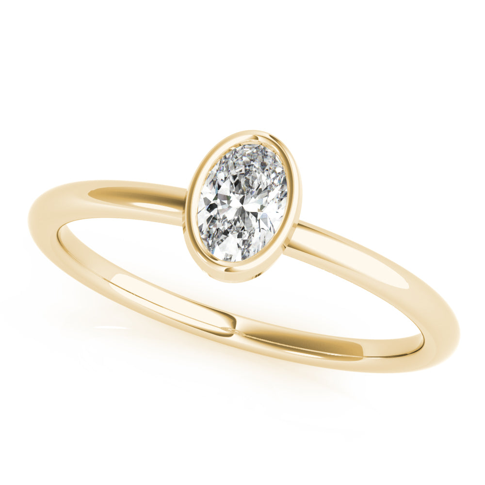 Oval Stackable Diamond Solitaire Fashion Ring · 0.25 ct tw