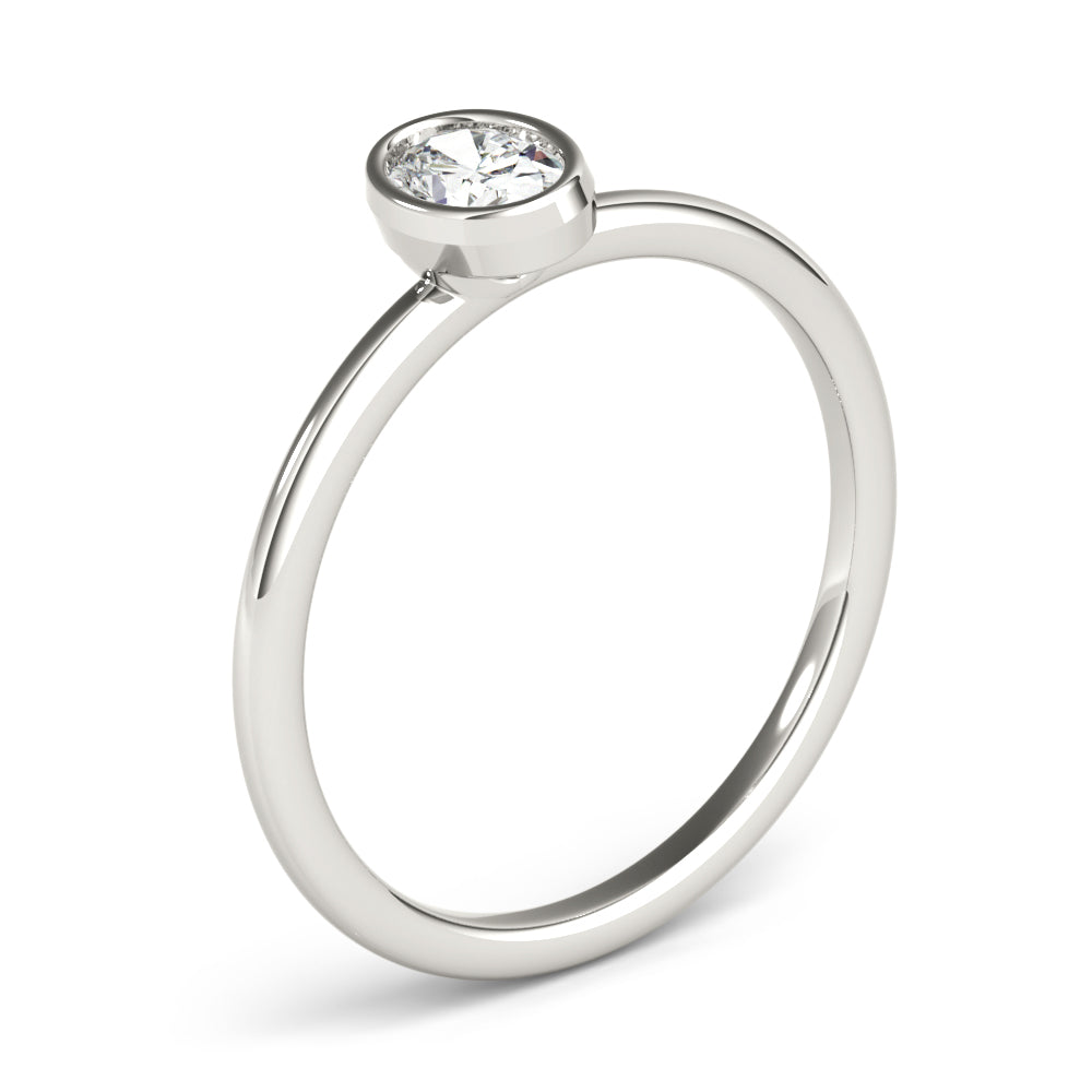 Oval Stackable Diamond Solitaire Fashion Ring · 0.25 ct tw