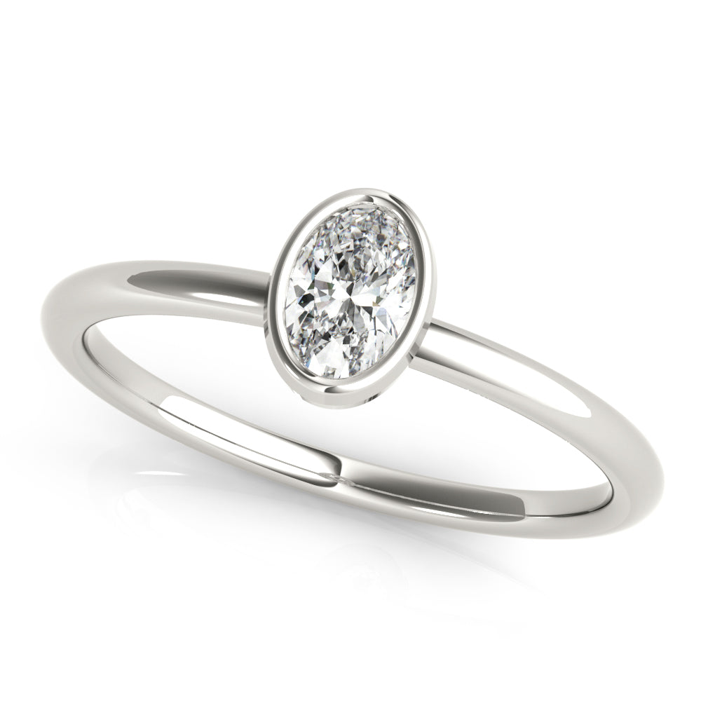 Oval Stackable Diamond Solitaire Fashion Ring · 0.25 ct tw