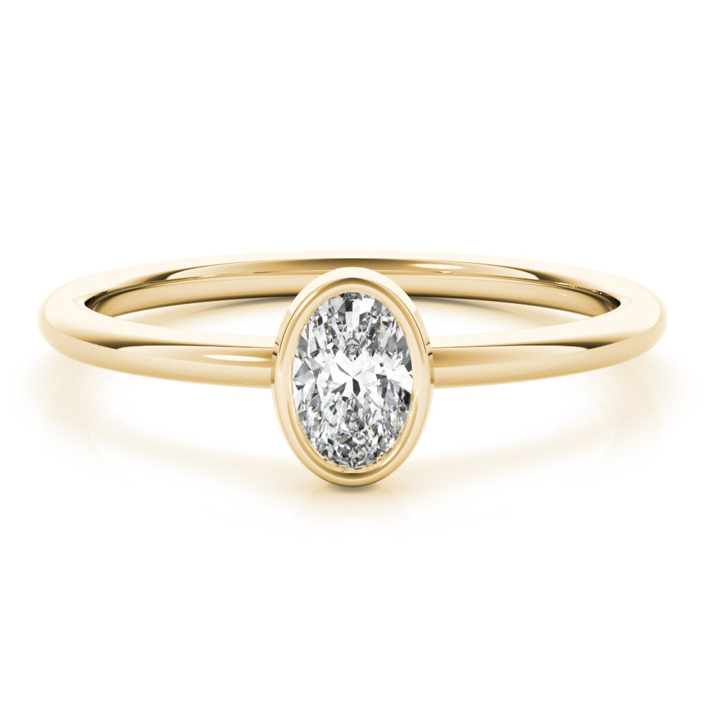 Oval Stackable Diamond Solitaire Fashion Ring · 0.25 ct tw