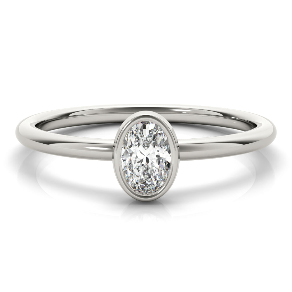 Oval Stackable Diamond Solitaire Fashion Ring · 0.25 ct tw