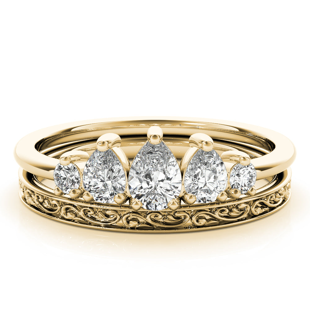 Pear Shape Diamond Fashion Ring · 0.59 ct tw