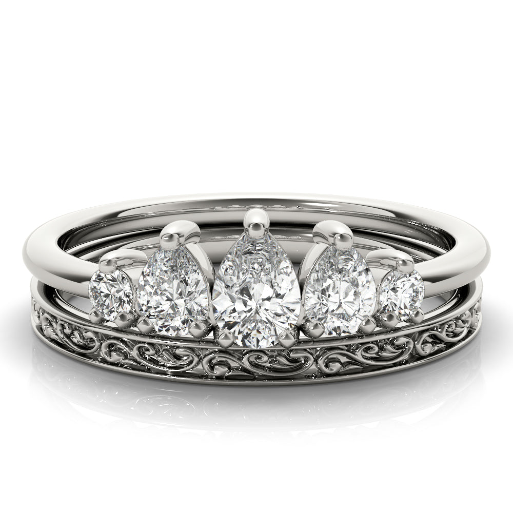 Pear Shape Diamond Fashion Ring · 0.59 ct tw