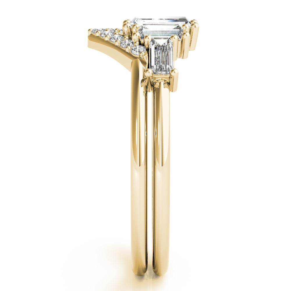 Baguette Round & Straight Diamond Fashion Ring · 0.73 ct tw