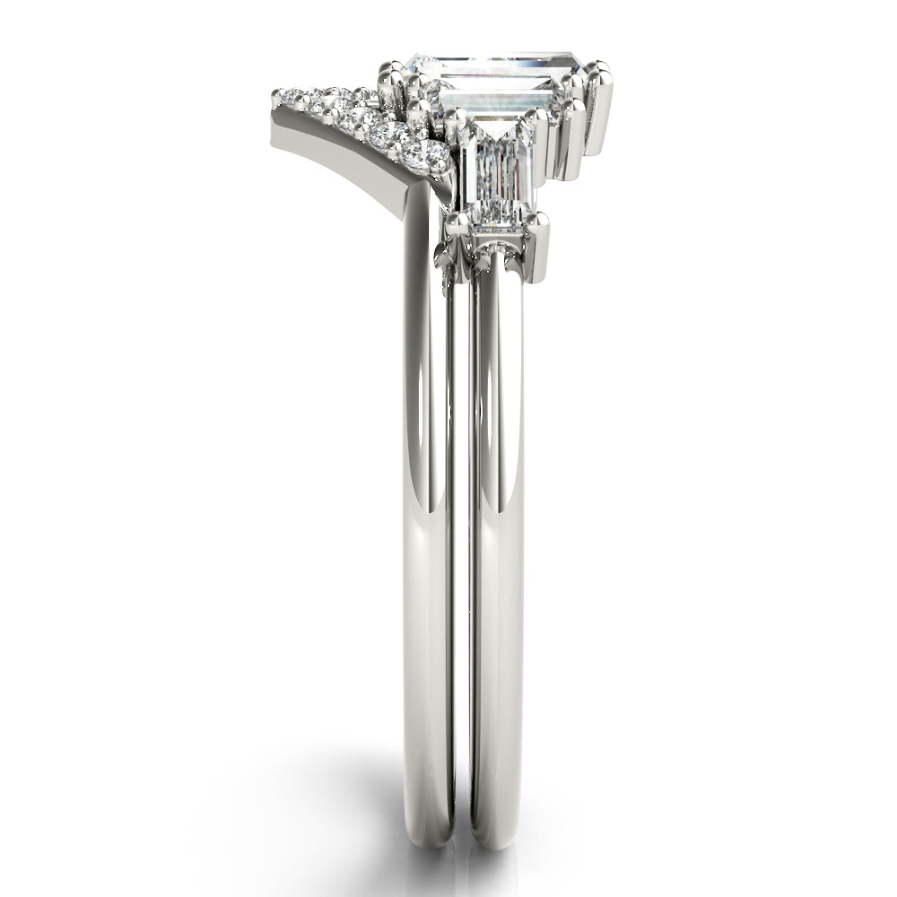 Baguette Round & Straight Diamond Fashion Ring · 0.73 ct tw